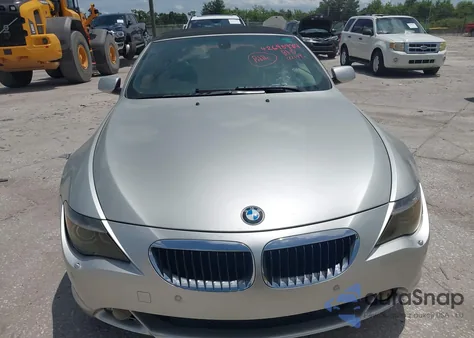 2006 BMW 650I из США, поврежденный, VIN WBAEK134X6CN75036